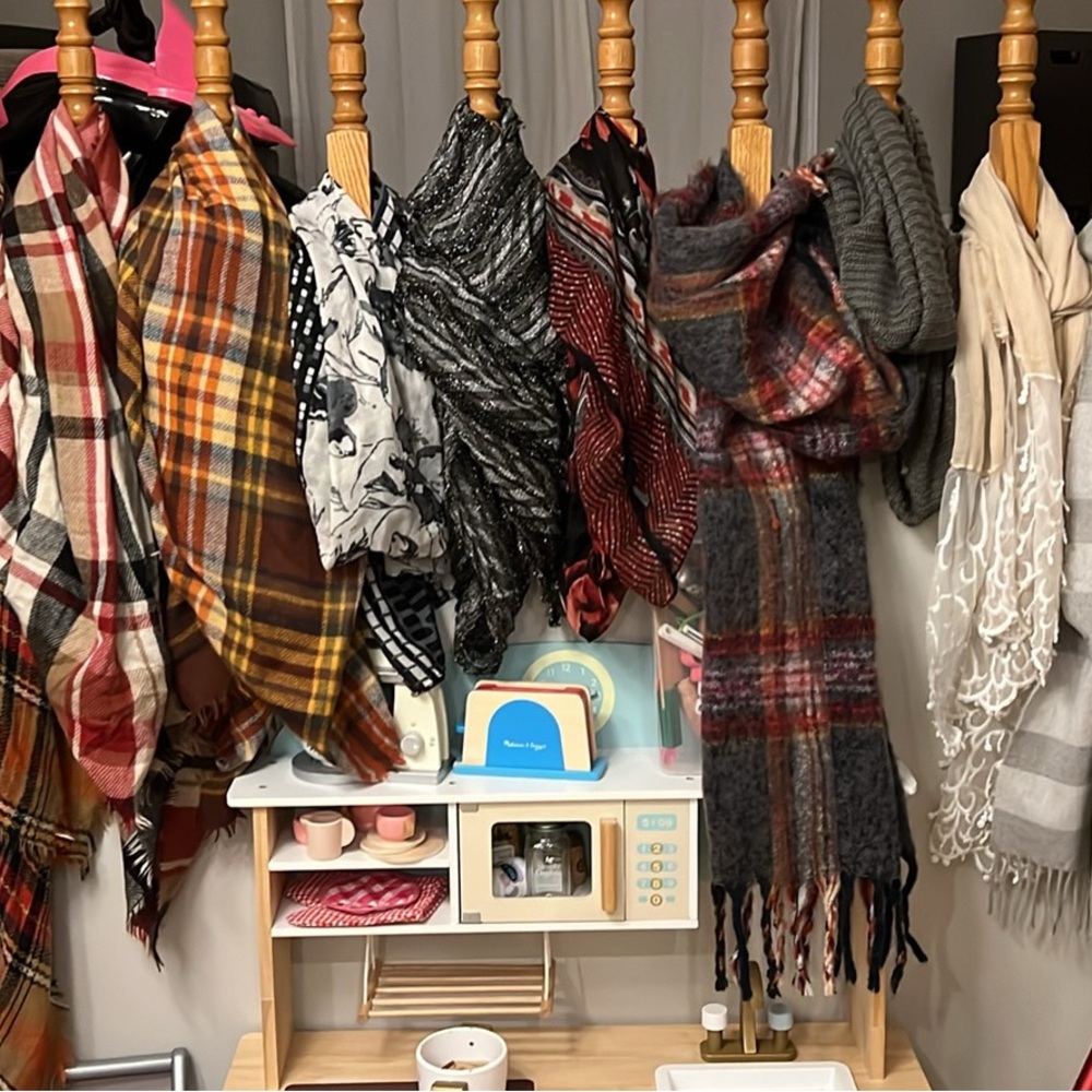 Colorful Plaid and Patterned Scarves Collection